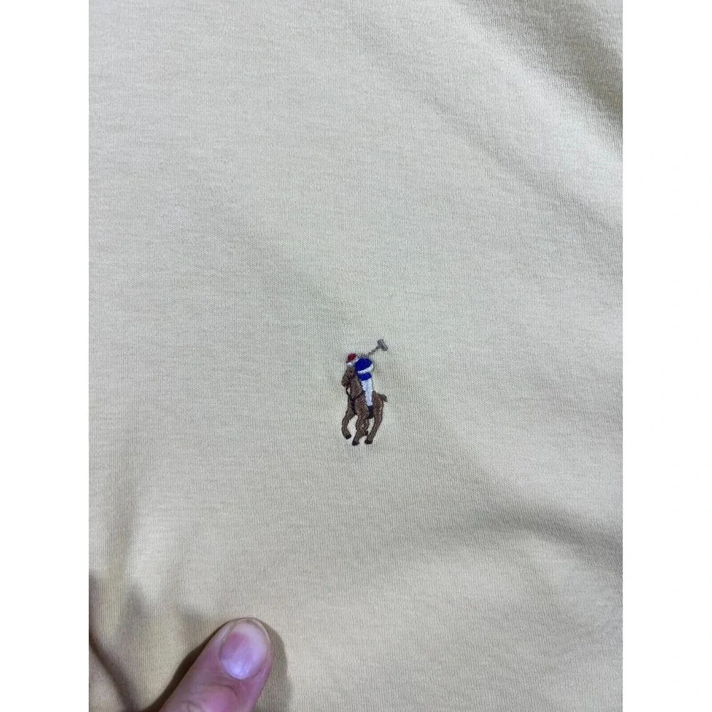 Polo Ralph Lauren Mens 4XLT Yellow Short Sleeve Classic Fit Pony Logo Polo Shirt